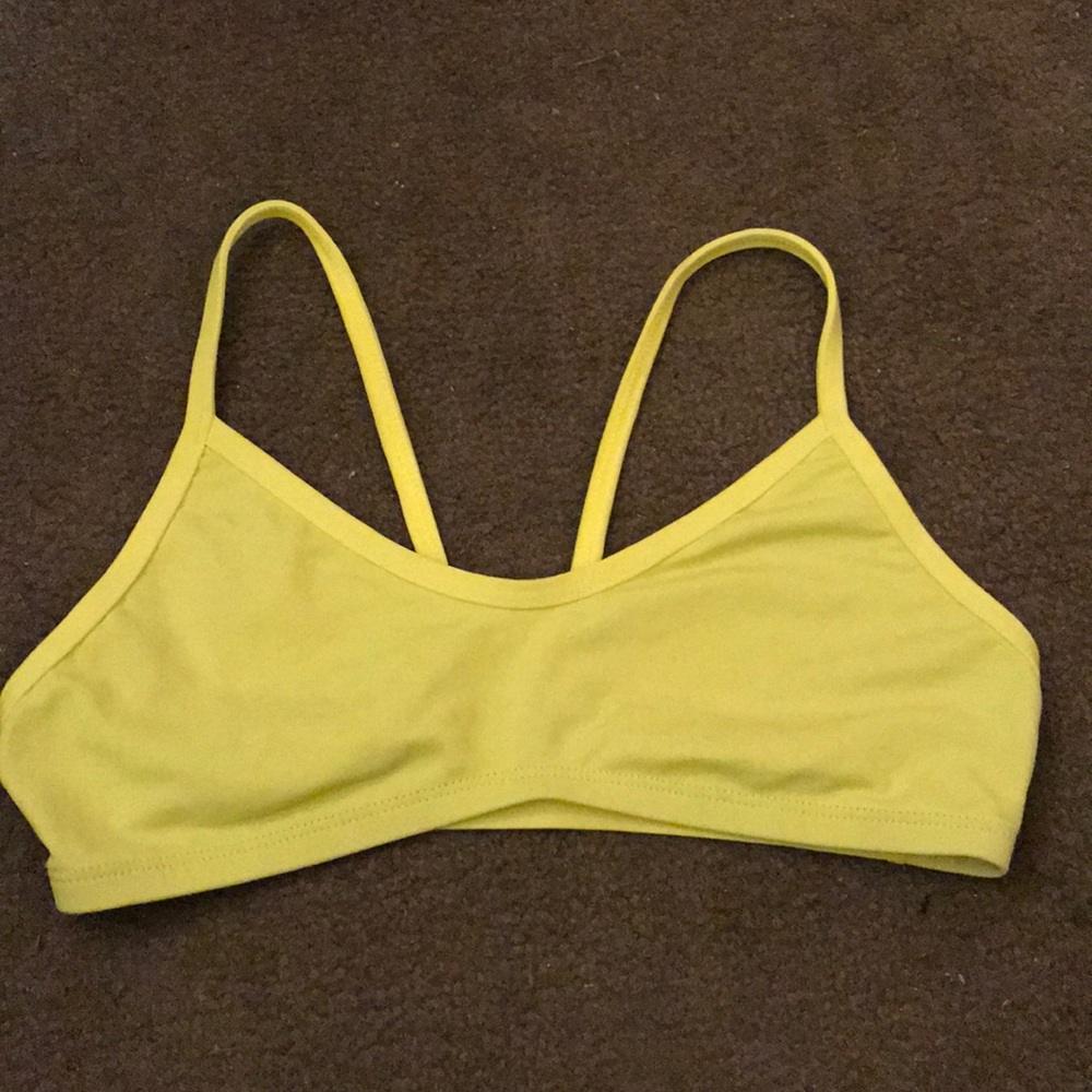 Neon yellow fitted Jolyn top